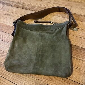 Coach Sage Suede Shoulder Bag